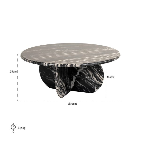 Salontafel Bancroft (Black) - Afbeelding 4