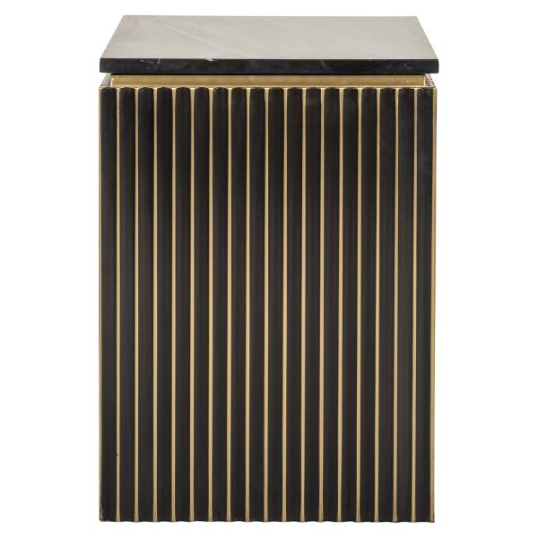 Nachtkastje Les Arcs 1-deur (Brushed Gold) - Afbeelding 3