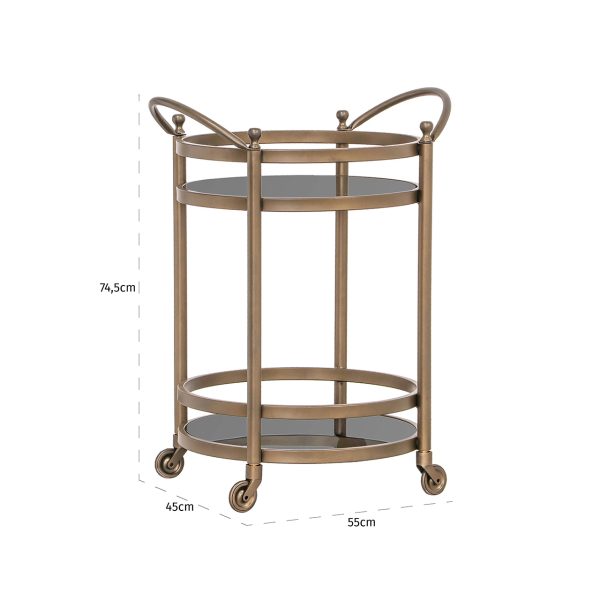 Trolley Hendricks brass (Brushed Gold) - Afbeelding 3