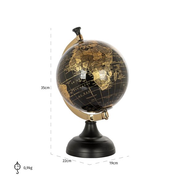 Deco object Jilly (Black/gold) - Afbeelding 4