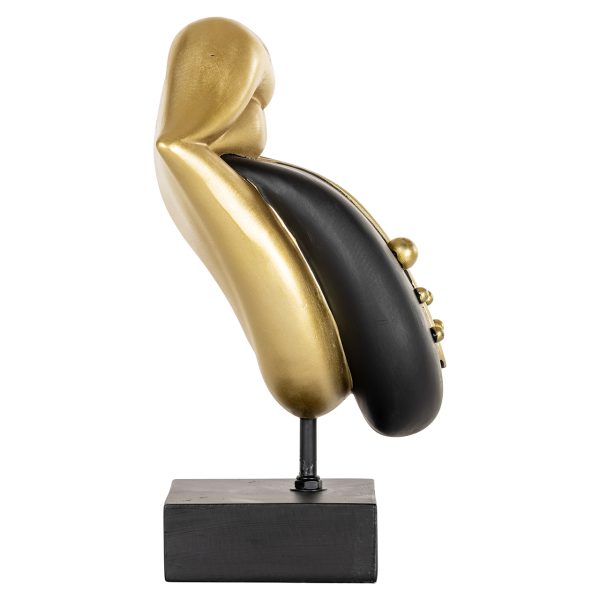 Deco object Tongue (Black/gold) - Afbeelding 3