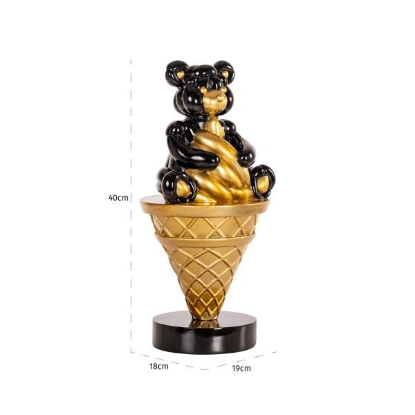 Deco object Harly (Black/gold) - Afbeelding 5