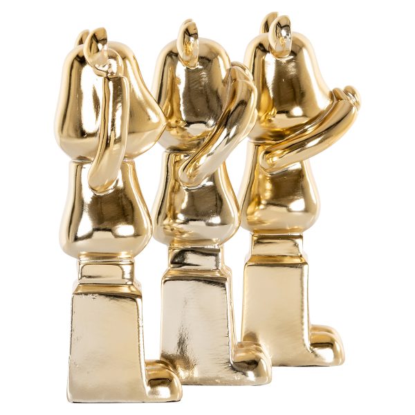 Deco object Berna set van 3 (Gold) - Afbeelding 3