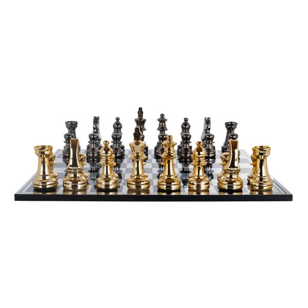 Schaakbord Saray (Black/gold) - Afbeelding 5