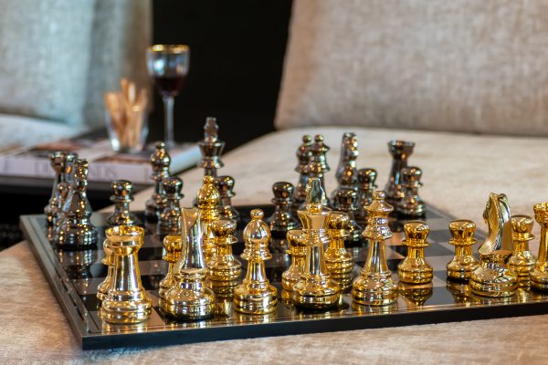 Schaakbord Saray (Black/gold) - Afbeelding 9
