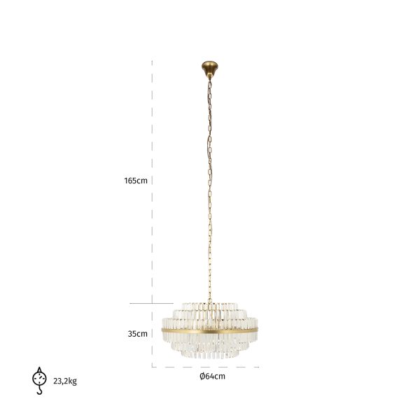 Hanglamp Desire medium (Brushed Gold) - Afbeelding 3