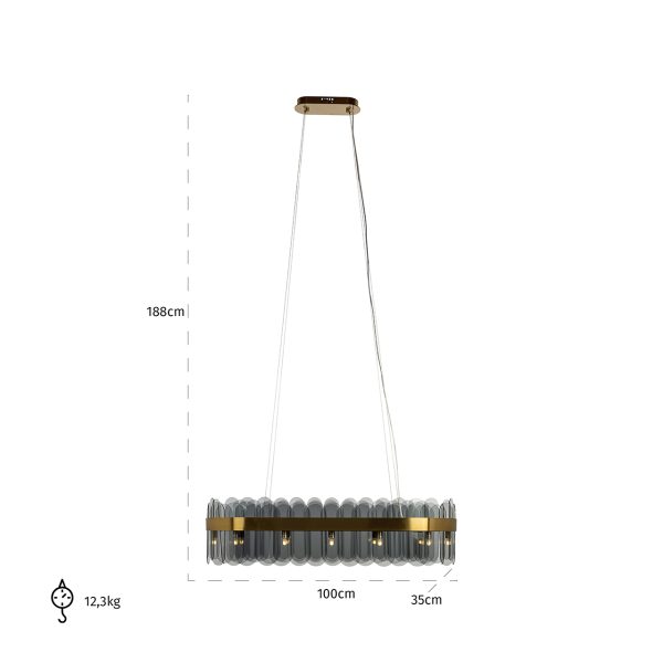 Plafondlamp Julio (Brushed Gold) - Afbeelding 3