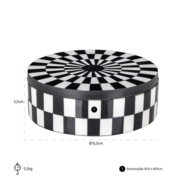 Opbergbox Nore (Black/white) - Afbeelding 3