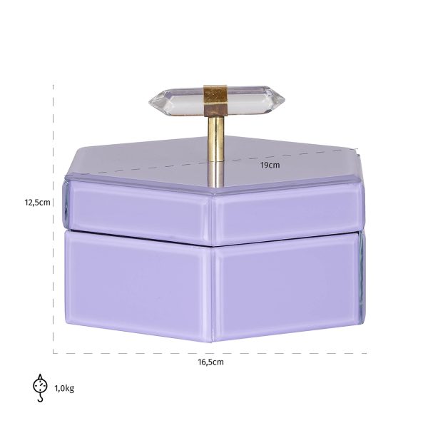 Opbergbox Jutta klein (Purple) - Afbeelding 5