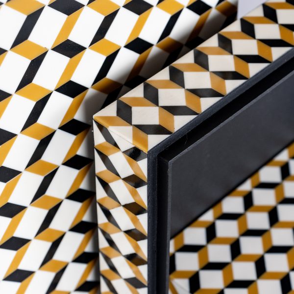 Opbergbox Frences set van 2 (Black/gold) - Afbeelding 8