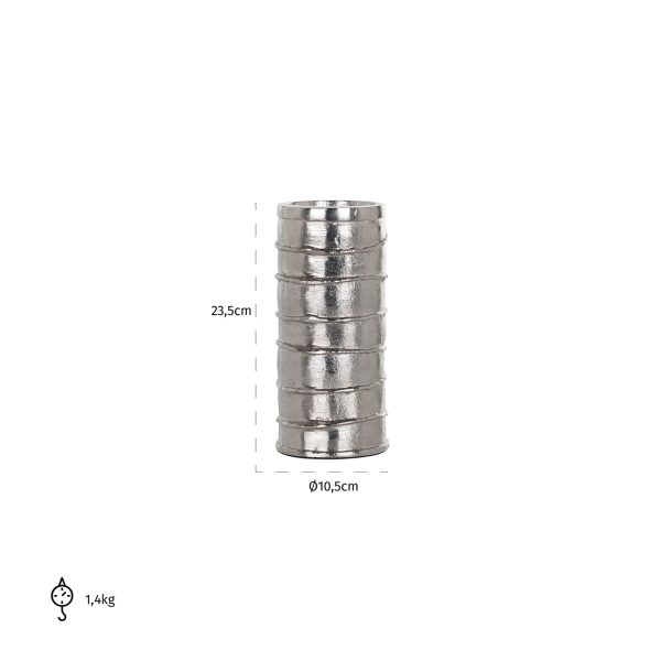 Kandelaar Linde klein (Silver) - Afbeelding 2