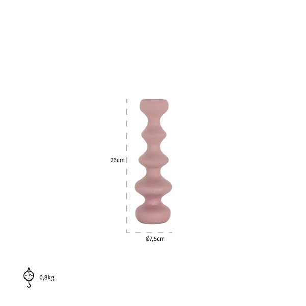 Kandelaar Bijou klein (Pink) - Afbeelding 2