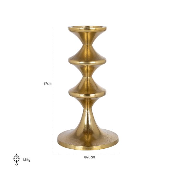 Kandelaar Ayden klein (Gold) - Afbeelding 2