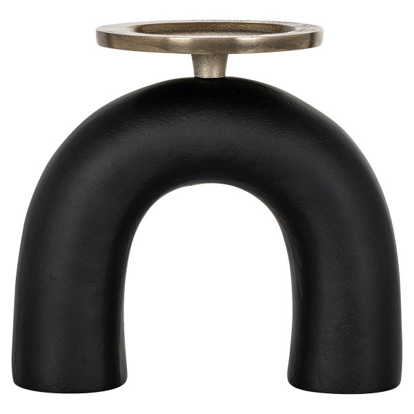 Kandelaar Livi klein (Black/gold) - Afbeelding 3