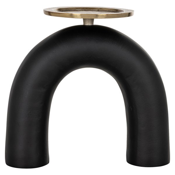 Kandelaar Livi groot (Black/gold) - Afbeelding 3