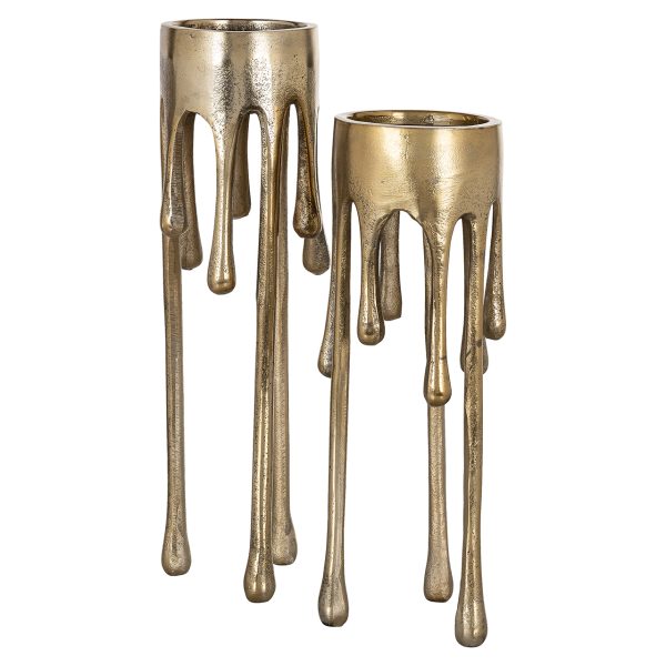 Kandelaar Lorin klein (Brushed Gold) - Afbeelding 3