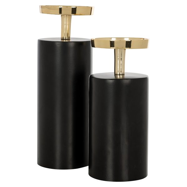 Kandelaar Caya klein (Black/gold) - Afbeelding 3