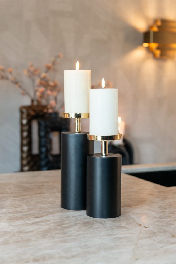 Kandelaar Caya groot (Black/gold) - Afbeelding 4