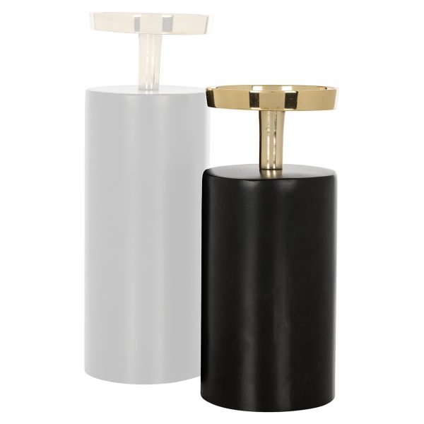 Kandelaar Caya groot (Black/gold) - Afbeelding 2