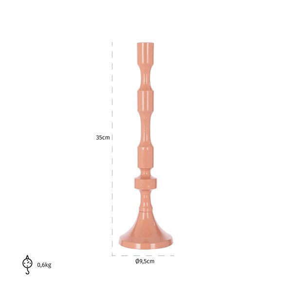 Kandelaar Kyra groot (Pink) - Afbeelding 2