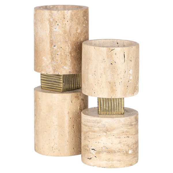 Kandelaar Boaz klein (Beige) - Afbeelding 3