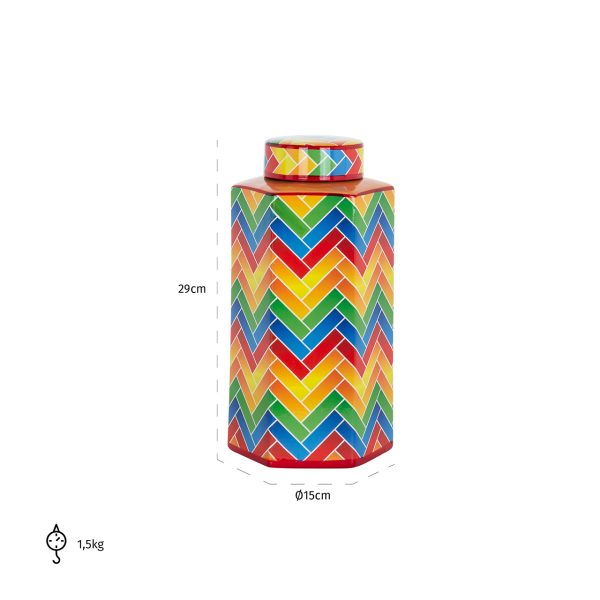Pot Denvey groot (Multi / mix colors) - Afbeelding 2
