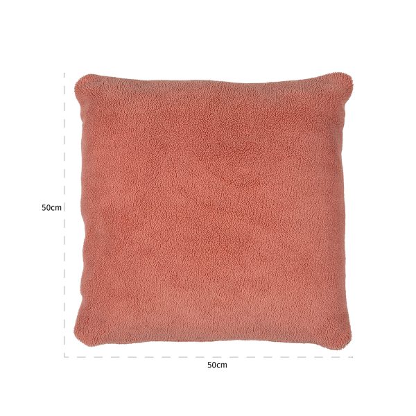 Kussen Teddy Pink 50x50 (Pink) - Afbeelding 2