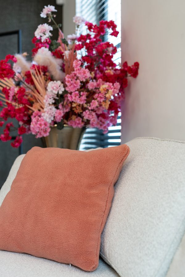 Kussen Teddy Pink 50x50 (Pink) - Afbeelding 4