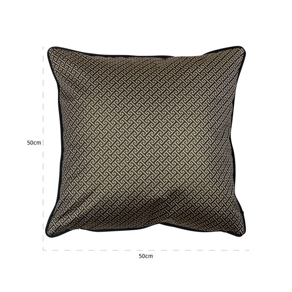 Kussen Joey 50x50 (Donna-21056-Geo Classic Big 9999 Black) - Afbeelding 2