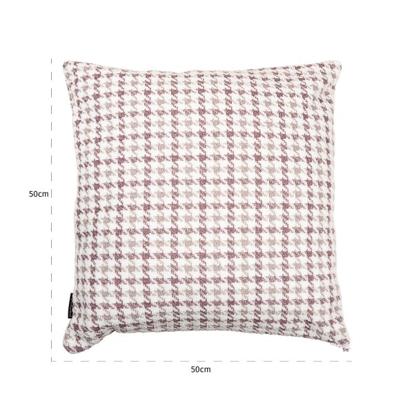 Kussen Juno rose 50x50 (Peacock 1670 rosewood) - Afbeelding 2