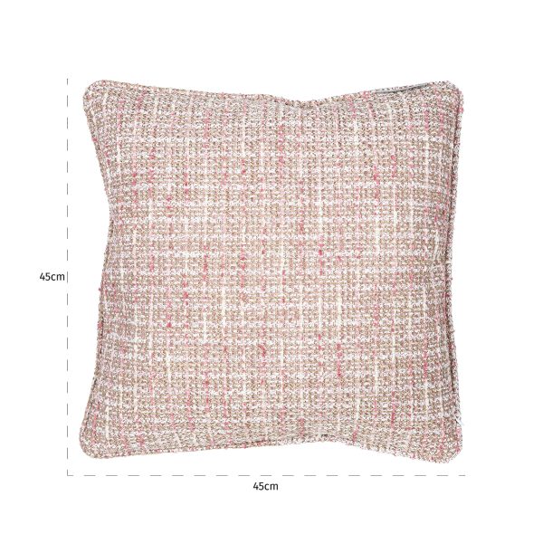 Kussen Lina 45x45 trendy rose (Be trendy 1673 rose) - Afbeelding 2