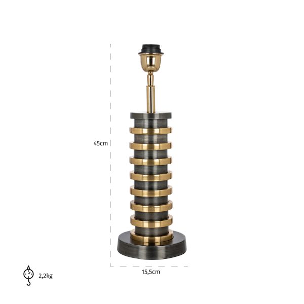 Tafellamp Jaline (Black/gold) - Afbeelding 2