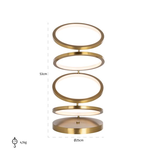 Tafellamp Jaimin (Brushed Gold) - Afbeelding 2