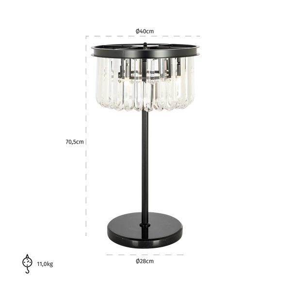 Tafellamp Bessy (Black) - Afbeelding 2