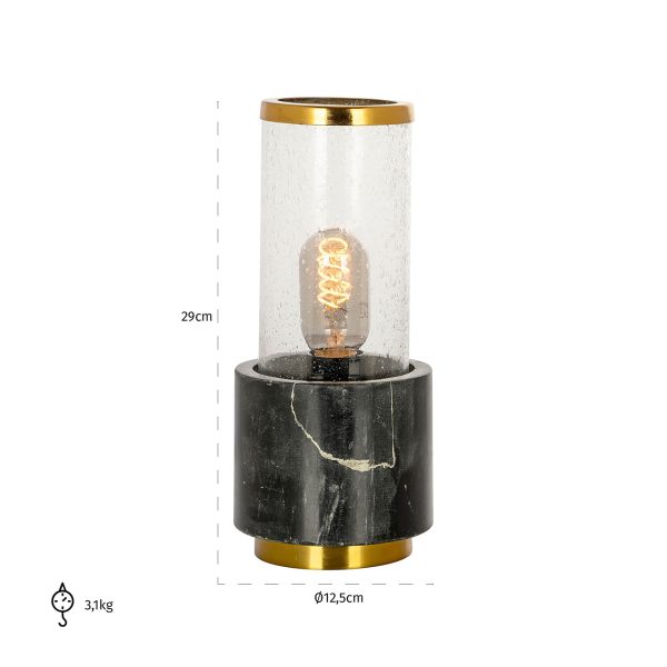 Tafellamp Conan (Black/gold) - Afbeelding 2