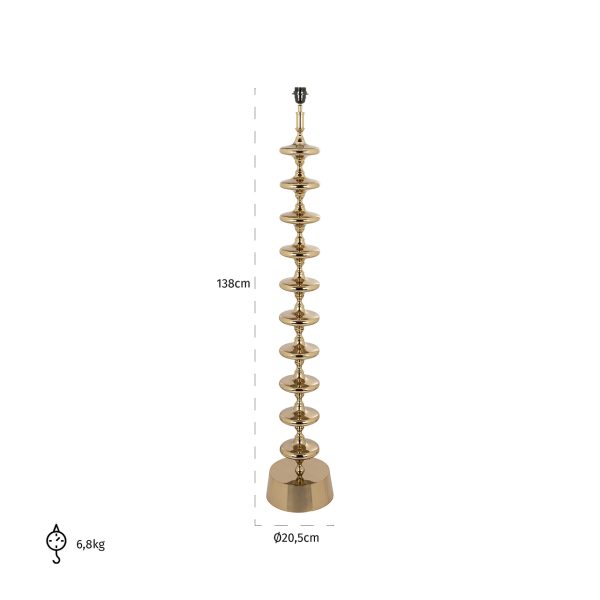 Vloerlamp Jane goud (Gold) - Afbeelding 2