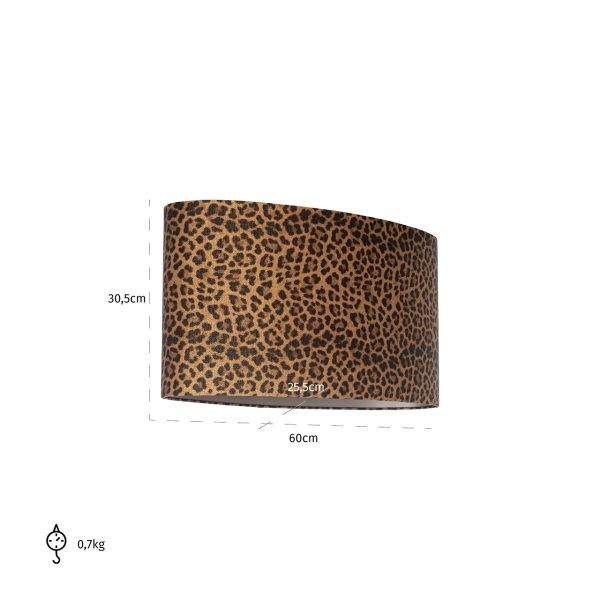 Lampenkap Ollie ovaal (Donna-21056-Ollie 8014 Brown) - Afbeelding 4