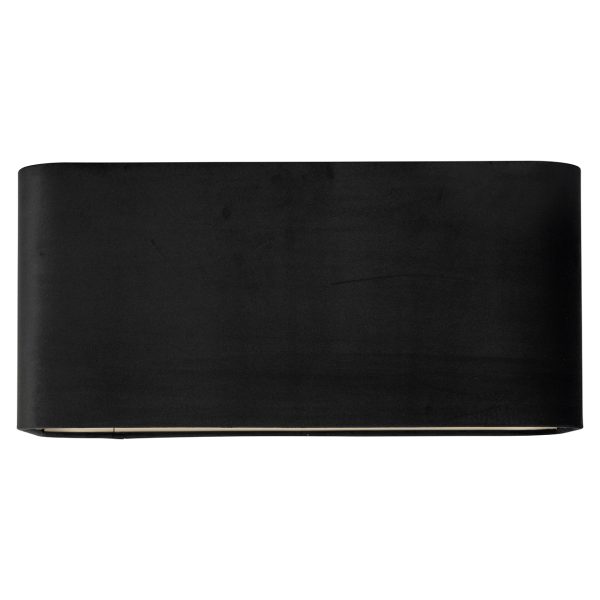 Lampenkap Maddy black velvet, rechthoekig (Black) - Afbeelding 3