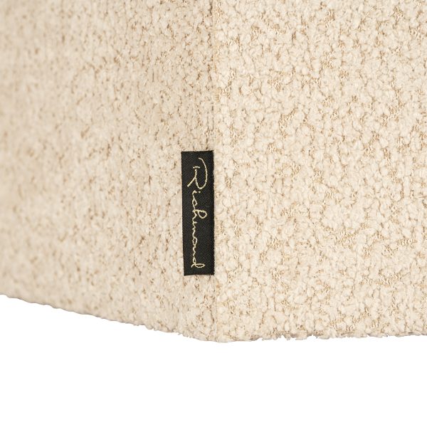 Lampenkap Miley sand bouclé, medium zeshoekig - Afbeelding 4