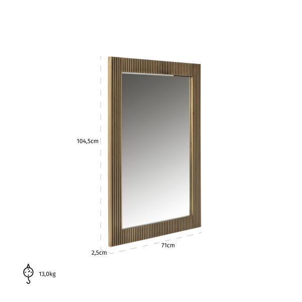 Spiegel Ironville rechthoekig (Gold) - Afbeelding 3