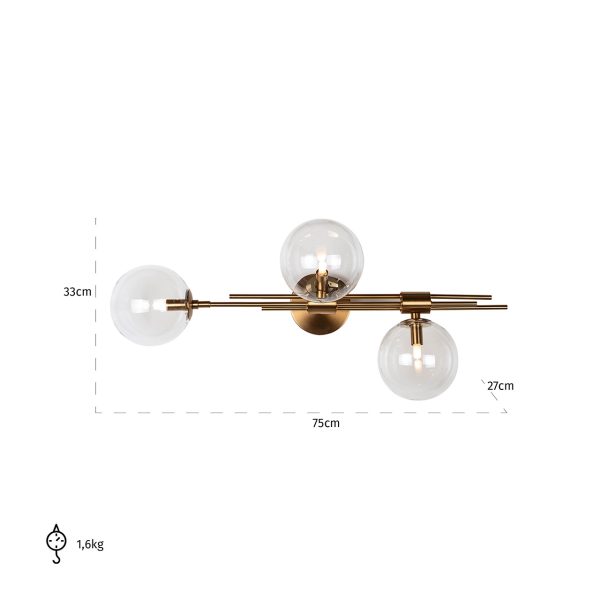Wandlamp Davine (Brushed Gold) - Afbeelding 2