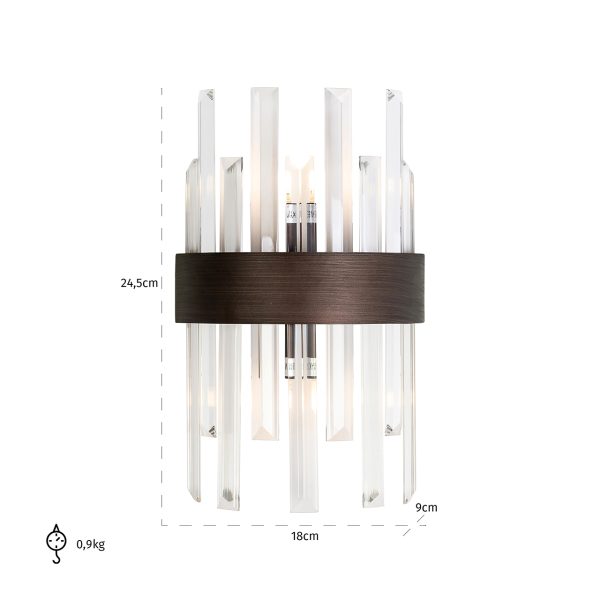 Wandlamp Avan (Bronze) - Afbeelding 3