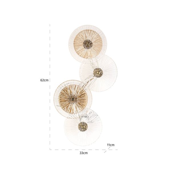 Wandlamp Linzi (Brushed Gold) - Afbeelding 3