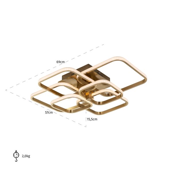 Plafondlamp Cailey (Brushed Gold) - Afbeelding 5