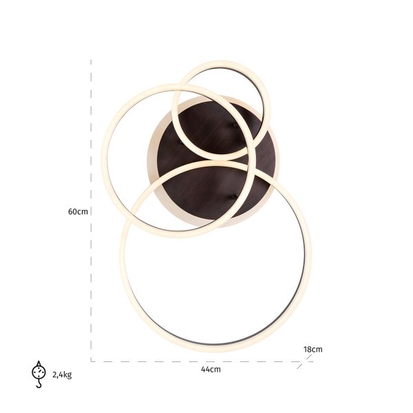 Plafondlamp Mosa (Bronze) - Afbeelding 3