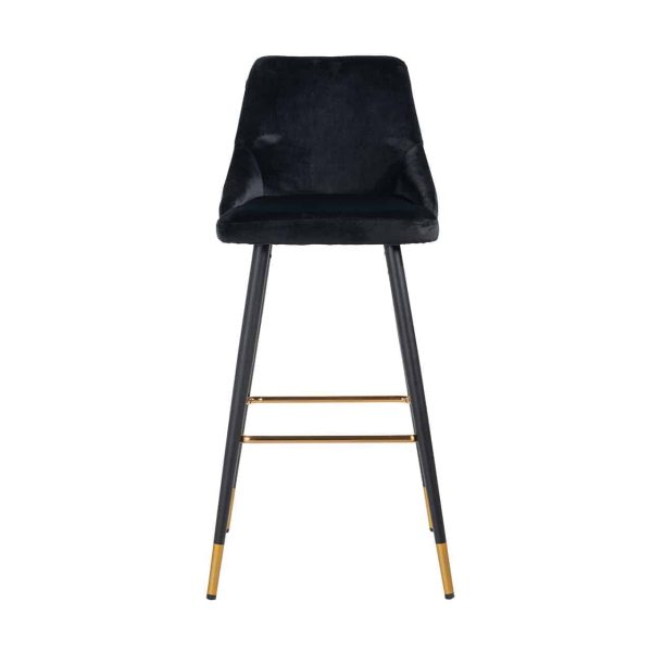 Barstoel Imani black velvet (Quartz Black 800) - Afbeelding 4