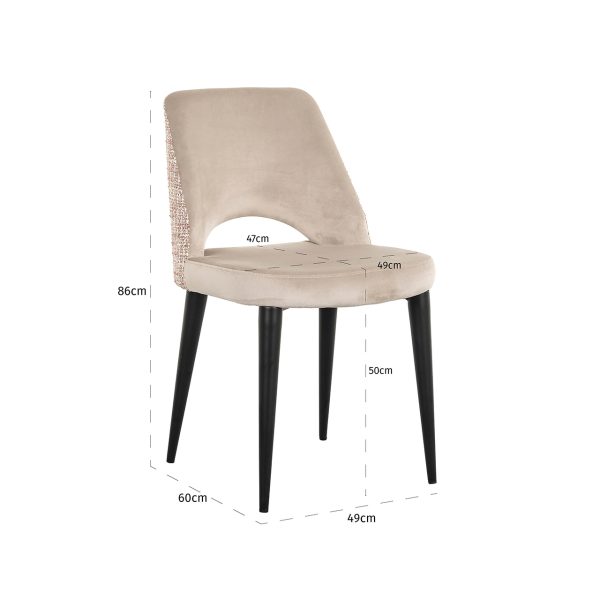 Stoel Tabitha trendy rose / quartz khaki (Be trendy 1673 rose) - Afbeelding 5