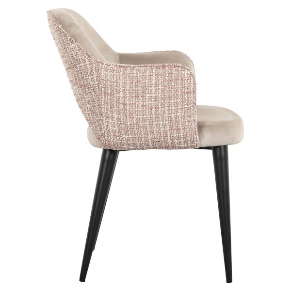 Stoel Giovanna trendy rose/quartz khaki (Be trendy 1673 rose) - Afbeelding 2