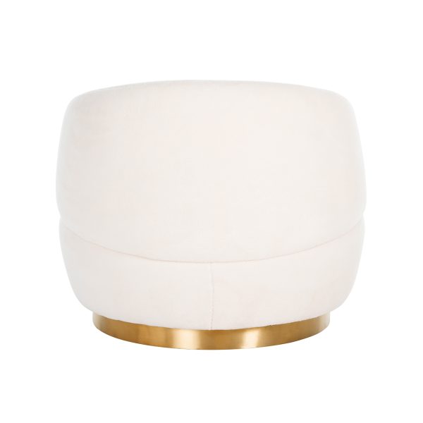 Draaifauteuil Teddy white furry (Himalaya 900 white furry) - Afbeelding 3