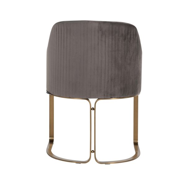 Stoel Hadley stone velvet / brushed gold (Quartz Stone 101) - Afbeelding 3
